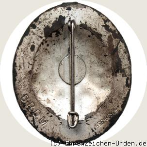 Ehrenzeichen 1. Form  Frontkämpfer des Weltkrieges 1914-1918 e.V. R&uuml;ckseite