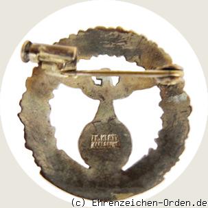 Gau-Ehrenzeichen Baden für Frauen in Silber R&uuml;ckseite