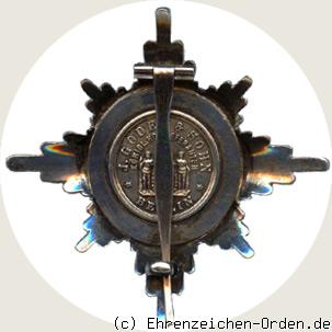 Greifenorden Bruststern zum Großkomtur R&uuml;ckseite
