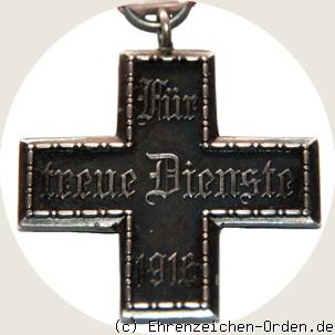 Kreuz für treue Dienste 1916 R&uuml;ckseite