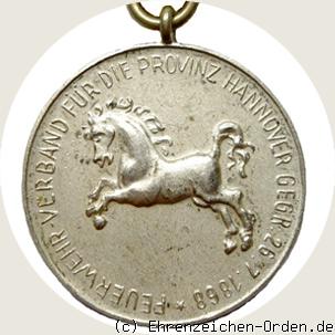 Feuerwehr-Ehrenzeichen 2. Klasse Provinz Hannover 1920 R&uuml;ckseite