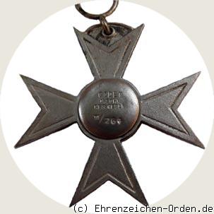Ehrenkreuz 3.Klasse Hanseatische Vereine vom Roten Kreuz R&uuml;ckseite