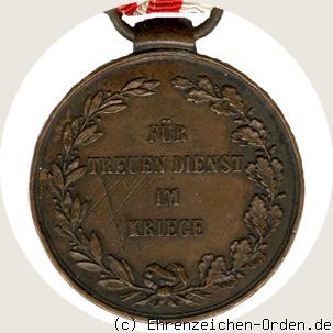 Felddienstzeichen 1850 (Hessen-Homburg) R&uuml;ckseite