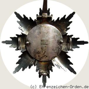 Hausorden vom Goldenen Löwen Bruststern zum Großkreuz R&uuml;ckseite
