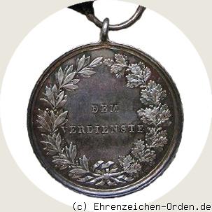 Silberne Verdienst-Medaille für Wissenschaft, Kunst, Industrie und Landwirtschaft 1853 R&uuml;ckseite