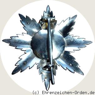 Orden Philipps des Großmütigen – Bruststern zum Großkreuz mit Krone und Schwerter R&uuml;ckseite
