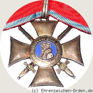 Verdienstorden Philipps des Großmütigen – Silbernes Kreuz mit Schwertern