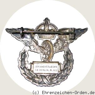 Erinnerungszeichen der hessischen Staatseisenbahn 40 Jahre R&uuml;ckseite