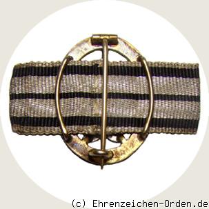 Dienstalter-Brosche in Gold R&uuml;ckseite