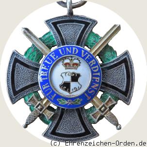 Fürstlicher Hausorden von Hohenzollern Ehrenkreuz 3. Klasse mit Schwertern