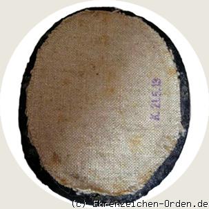 Kaiserabzeichen der Artillerie 1913 R&uuml;ckseite