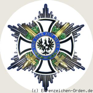 Königlicher Hausorden von Hohenzollern  Bruststern der Komture mit Schwertern