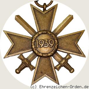 Kriegsverdienstkreuz mit Schwertern 2.Klasse 1939 R&uuml;ckseite