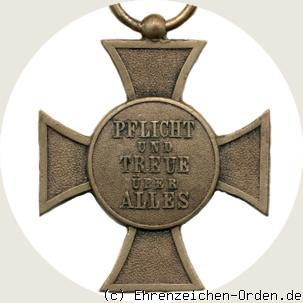 Kriegervereins-Kreuz R&uuml;ckseite