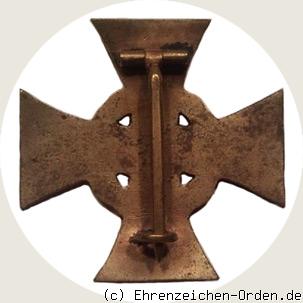 Kriegsverdienstkreuz – Steckkreuz R&uuml;ckseite