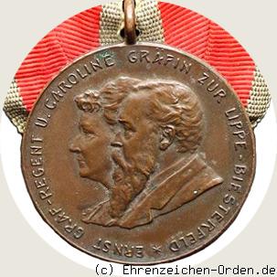 Denkmünze auf den Einzug Graf-Regent Ernst in Detmold 1897