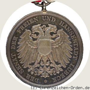 Silberne Rettungsmedaille (tragbar) R&uuml;ckseite