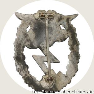 Erdkampfabzeichen der Luftwaffe 1. Stufe (ohne Einsatzzahl) R&uuml;ckseite
