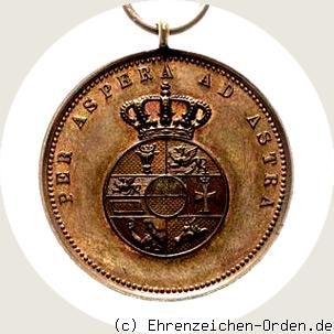 Bronzene Verdienstmedaille Friedrich Franz IV. R&uuml;ckseite