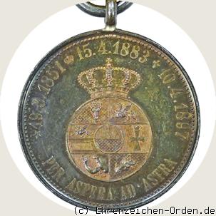Gedächtnismedaille Großherzog Friedrich Franz III. R&uuml;ckseite