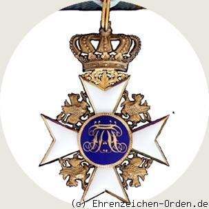 Hausorden der Wendischen Krone  Komturkreuz R&uuml;ckseite