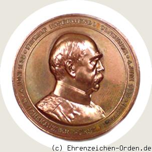 Erinnerungsmedaille Fürst Bismarck zum 50. Dienstjubiläum und 70. Geburtstag