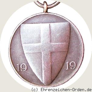 Erinnerungsmedaille der Eisernen Division R&uuml;ckseite