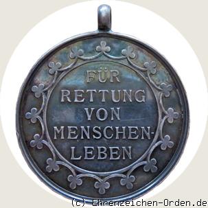 Lebensrettungsmedaille 1903 R&uuml;ckseite