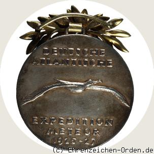 Erinnerungsmedaille Deutsche Atlantische Expedition 1925 – 1927 „Meteor-Medaille“ R&uuml;ckseite