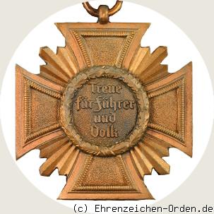 Dienstauszeichnung der NSDAP 1.Stufe Bronze R&uuml;ckseite