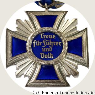 Dienstauszeichnung der NSDAP 2.Stufe Silber R&uuml;ckseite