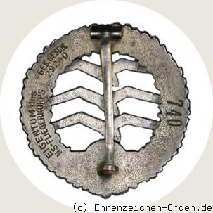 Großes NSFK-Segelfliegerabzeichen R&uuml;ckseite