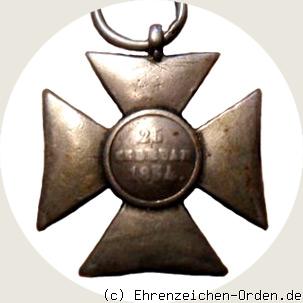 Dienstehrenzeichen der Unteroffiziere und Soldaten für 22 Jahre R&uuml;ckseite