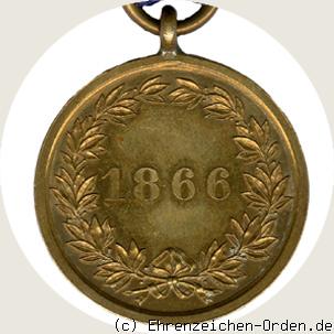 Erinnerungsmedaille 1866 R&uuml;ckseite