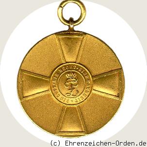 Goldene Medaille des Oldenburger Haus- und Verdienstordens R&uuml;ckseite
