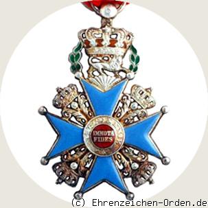 Orden Heinrich des Löwen  Ritterkreuz 2. Klasse mit Schwertern R&uuml;ckseite