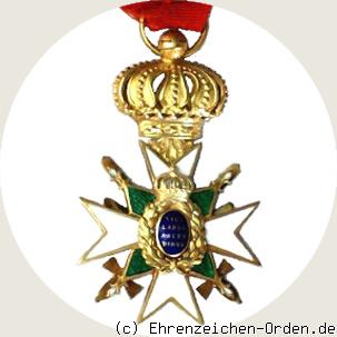 Hausorden der Wachsamkeit / Vom Weißen Falken Ritterkreuz 1.Klasse mit Schwertern R&uuml;ckseite