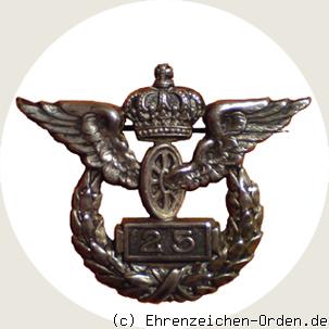 Erinnerungszeichen der preußischen Staatseisenbahn 25 Jahre