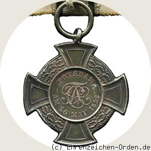 Erinnerungszeichen zum Potsdamer Landesschützenfest 1852 R&uuml;ckseite