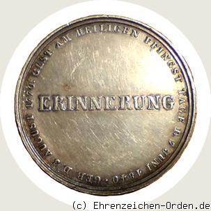 Erinnerungsmedaille 1840 für das Garde-Corps in Silber R&uuml;ckseite