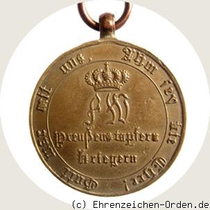 Kriegsdenkmünze für Kämpfer 1813 (runde Kreuzarme) R&uuml;ckseite
