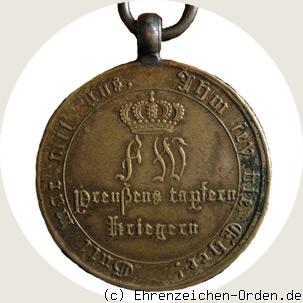 Kriegsdenkmünze für Kämpfer 1815 R&uuml;ckseite