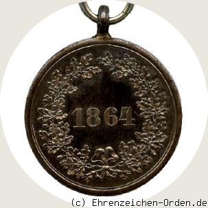 Kriegs-Denkmünze 1864 für Nichtkämpfer R&uuml;ckseite