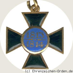 Luisen-Orden  1.Abteilung 1. Form R&uuml;ckseite