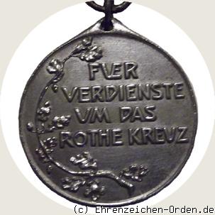 Rote Kreuz Medaille 3.Klasse 1898 in Stahl R&uuml;ckseite