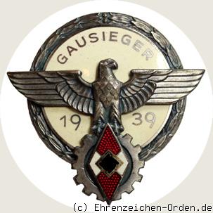 Ehrenzeichen Gausieger im Reichsberufswettkampf 1939