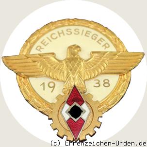 Ehrenzeichen Reichssieger im Reichsberufswettkampf 1938