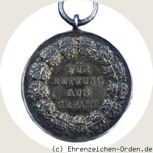 Rettungsmedaille am Band der Republik Preußen 1925 R&uuml;ckseite