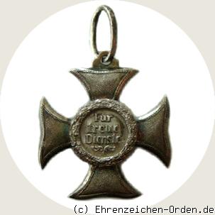 Zivil-Ehrenkreuz Silber 2. Klasse (jüngere Linie) R&uuml;ckseite