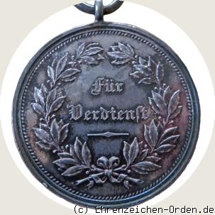 Silberne Verdienstmedaille 2. Modell R&uuml;ckseite
